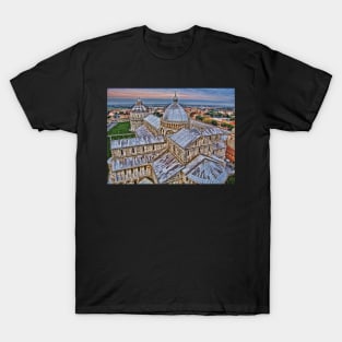 Pisa Cathedral. View from Leaning Tower. T-Shirt